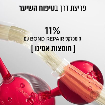 פריצת דרך בטיפוח השיער. 11 אחוז קומפלקס Bond Repair עם חומצות אמינו.