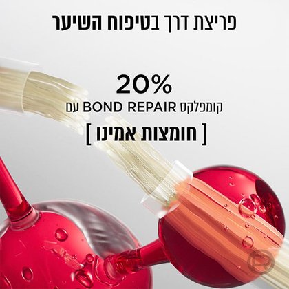 פריצת דרך בטיפוח השיער. 20 אחוז קומפלקס Bond Repair עם חומצות אמינו.