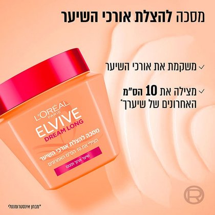 מסכה להצלת אורכי השיער. משקמת את אורכי השיער, מצילה את 10 הסנטימטרים האחרו/נים של שיערך. מבחן אינסטרומנטלי.