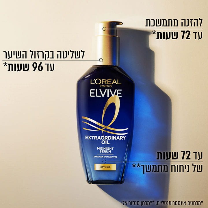 להזנה מתמשכת עד 72 שעות. לשליטה בקרזול השיער עד 96 שעות. עד 72 שעות של ניחוח מתמשך.