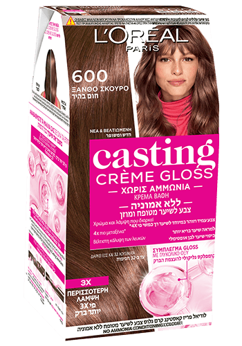 צבע לשיער גוון 600 חום בהיר. קסטינג קרם גלוס.