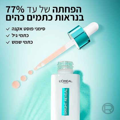 הפחתה של עד 77 אחוז בנראות כתמים כהים. סימני פוסט אקנה. כתמי גיל. כתמי שמש.
