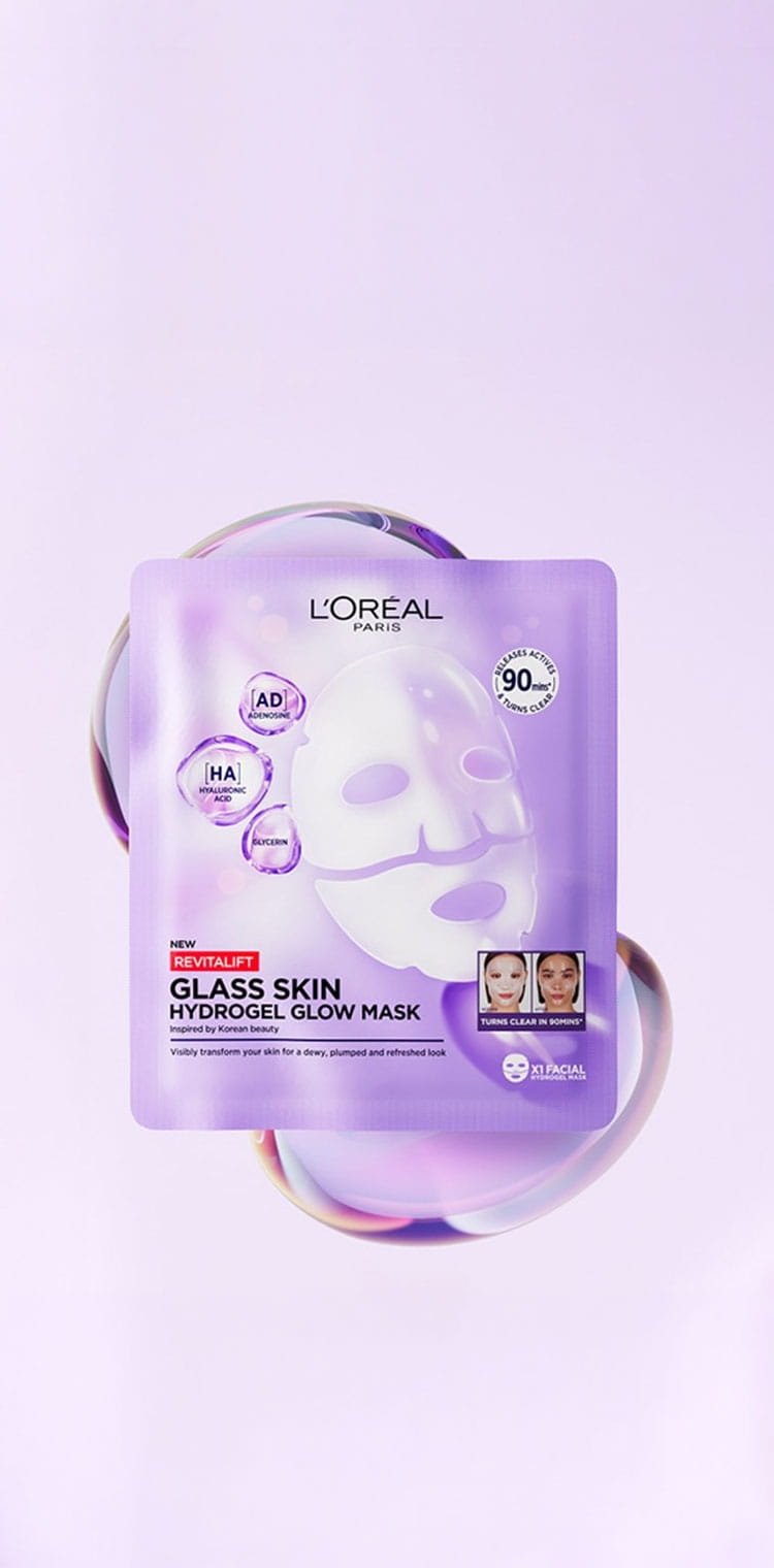 מסכה לפנים גלאס סקין